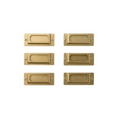 Targhette adesive in ottone TRAVELER'S COMPANY BRASS PRODUCTS