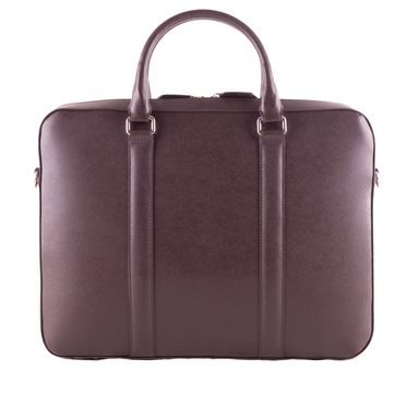 Borsa in pelle per portatile John & Paul - marrone scuro