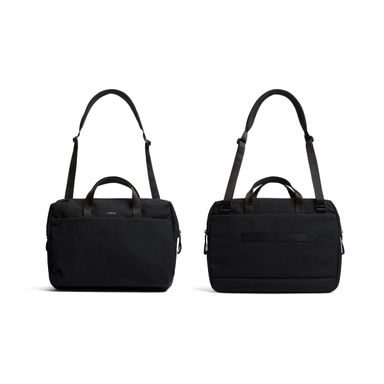 Borsa slim in pelle per portatile John & Paul - nera