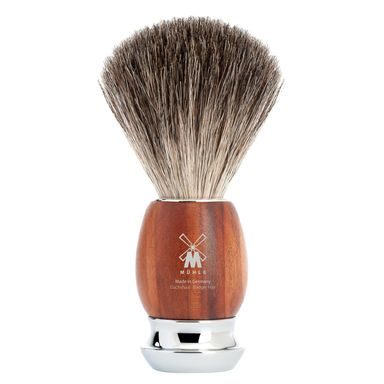 Pennello da barba medi Mühle VIVO con setole di tasso (pure badger, legno di prugna)