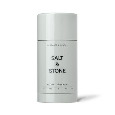 Deodorante naturale solido per pelli sensibili Salt & Stone Bergamot & Hinoki (75 g)