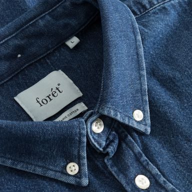 forét Angler Club Overshirt — Navy