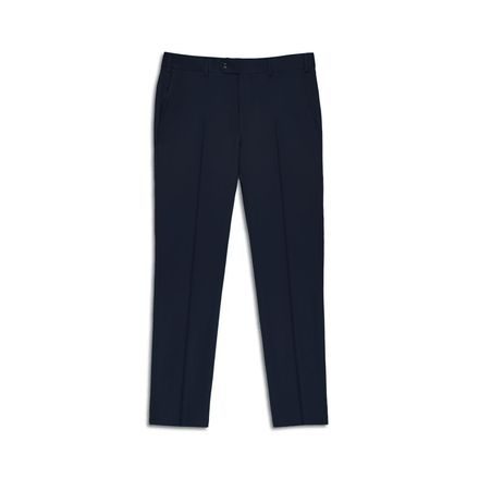 Pantaloni da abito in lana John & Paul - blu scuro