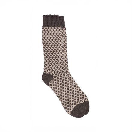 Pedemeia Socks Fleur-De-Lis Cashmere — Brown