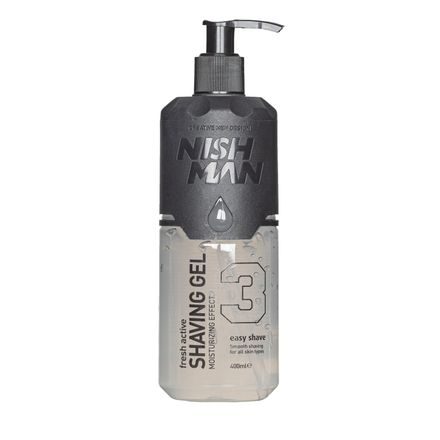 Gel da barba trasparente Nish Man - Easy Shave (400 ml)