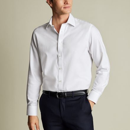 Charles Tyrwhitt Non-Iron Royal Oxford Shirt — White