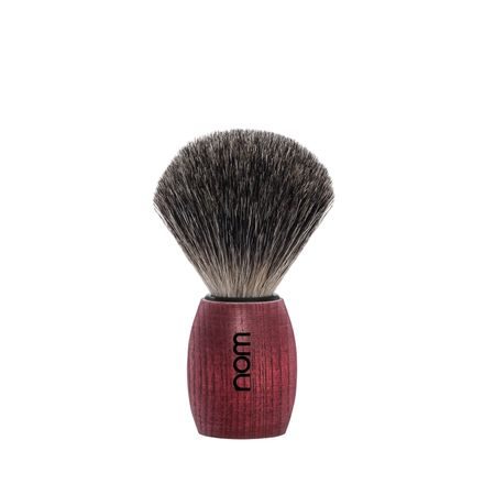 Pennello da barba nom OLE con setole di tasso (pure badger, frassino rosso)