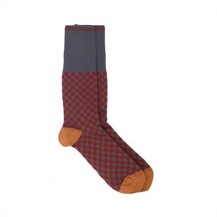 Pedemeia Organic Cotton Pattern Socks — Red