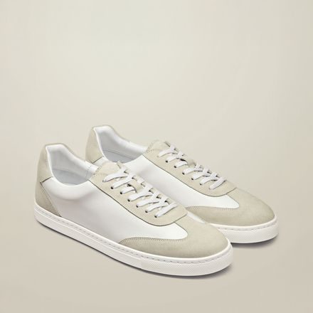 Charles Tyrwhitt Leather & Suede Sneakers — White