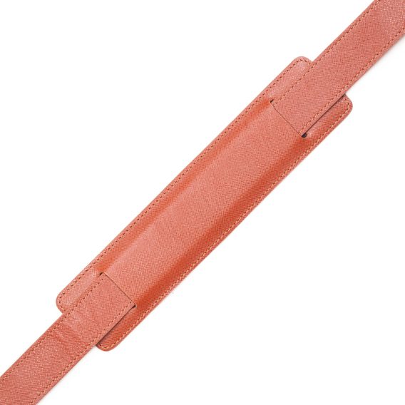 Tracolla in pelle per borsa John & Paul - cognac