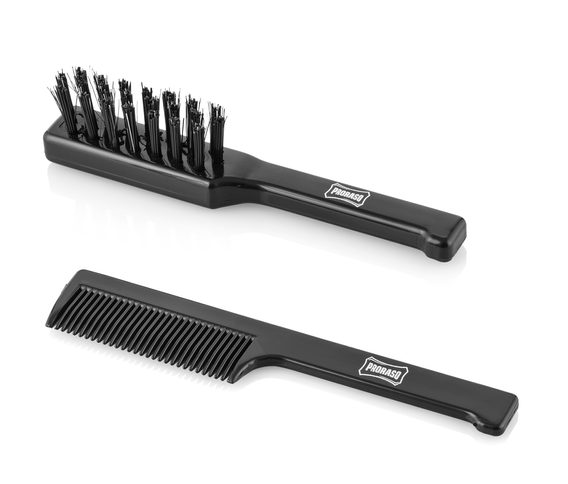 Set con spazzola e pettine per barba Proraso