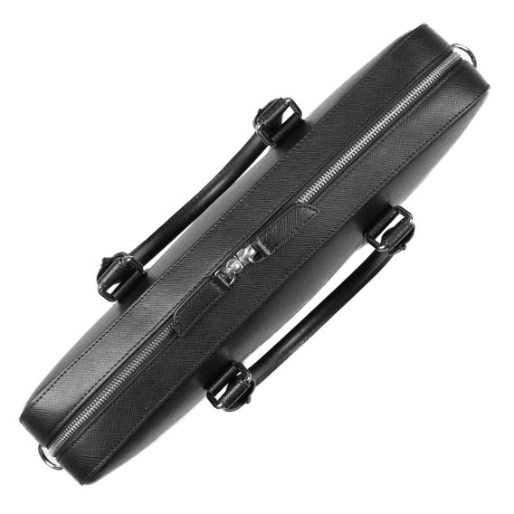 Borsa in pelle per portatile John & Paul - nera