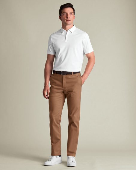 Charles Tyrwhitt Ultimate Non-Iron Chinos — Camel