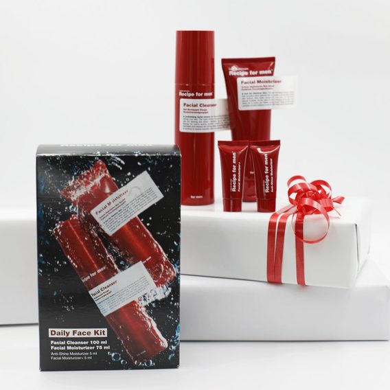 Set regalo per la cura del viso Recipe for Men Daily Face Kit