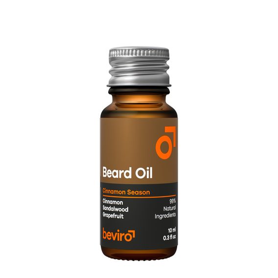 Olio per barba da viaggio Beviro Cinnamon Season (10 ml)