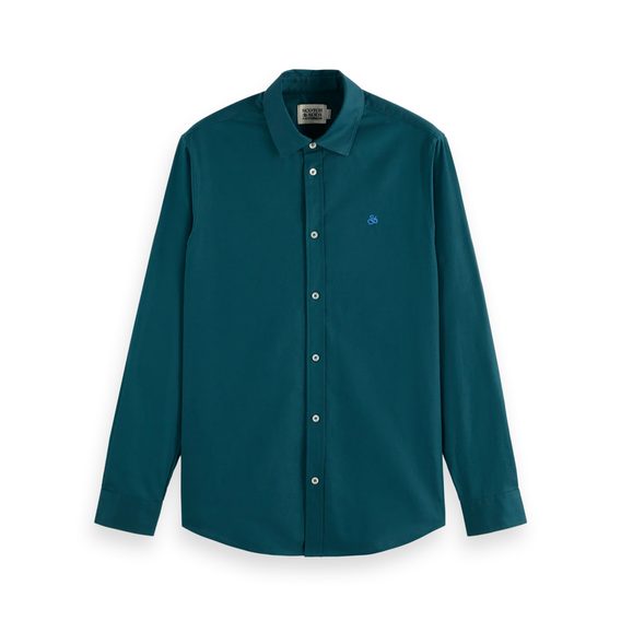 Scotch & Soda — Regular Fit Solid Oxford Shirt