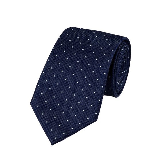 Charles Tyrwhitt Spot Silk Tie — Petrol Blue