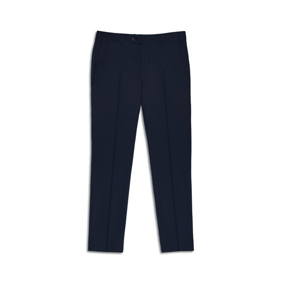 Pantaloni da abito in lana John & Paul - blu scuro