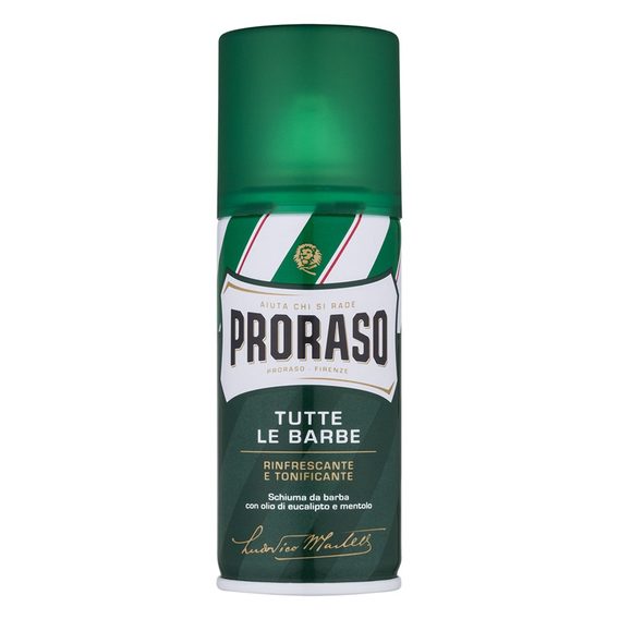 Schiuma da barba rinfrescante Proraso Green - eucalipto (100 ml)