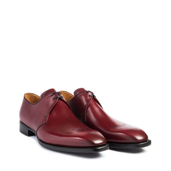 Manesy Derby Brogue — Bordeaux