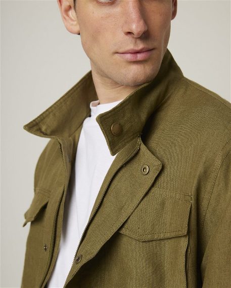 Peregrine Malvern Linen Jacket — Moss