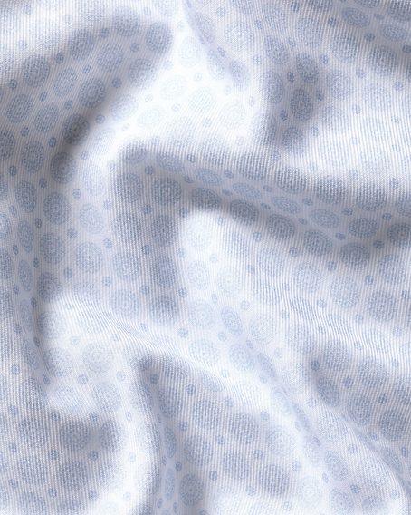 Charles Tyrwhitt Non-Iron Stretch Slim Fit Shirt — White And Sky