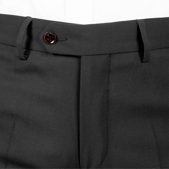 Pantaloni in lana da abito John & Paul - neri