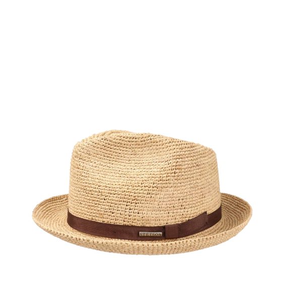 Stetson Crocheted Raffia Fedora