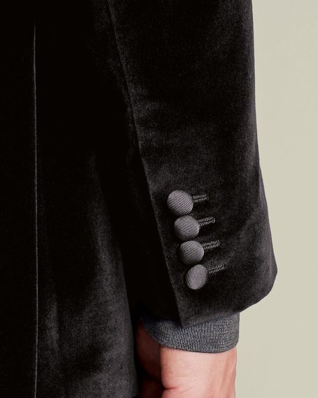 Charles Tyrwhitt Italian Velvet Jacket — Black