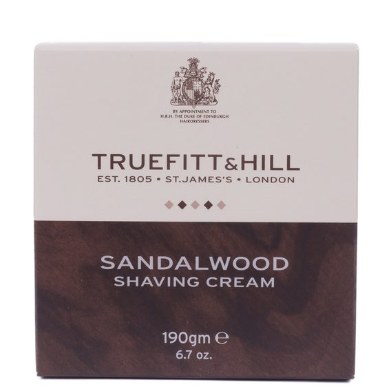 Sapone da barba di lusso Truefitt & Hill in ciotola di legno - Sandalwood (99 g)