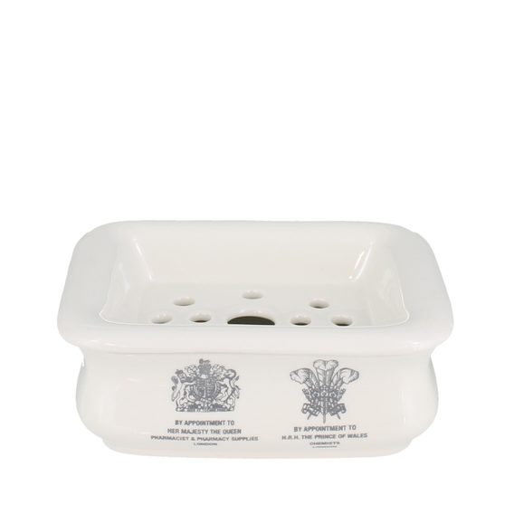Ciotola in ceramica a due pezzi per sapone per le mani D.R. Harris