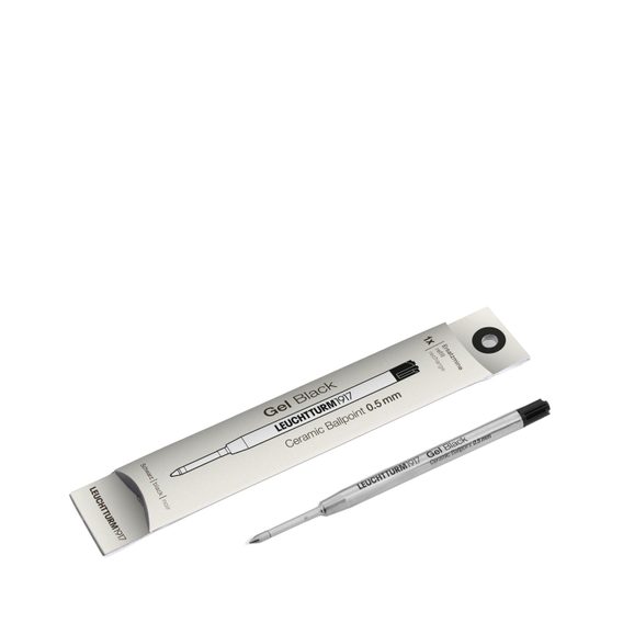 Ricarica per penna roller LEUCHTTURM1917 Drehgriffel Nr.1 - Black, 1 pz, 0.5 mm