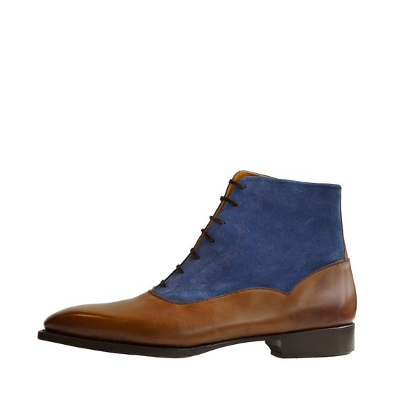 Manesy Boots — Gold/Blue