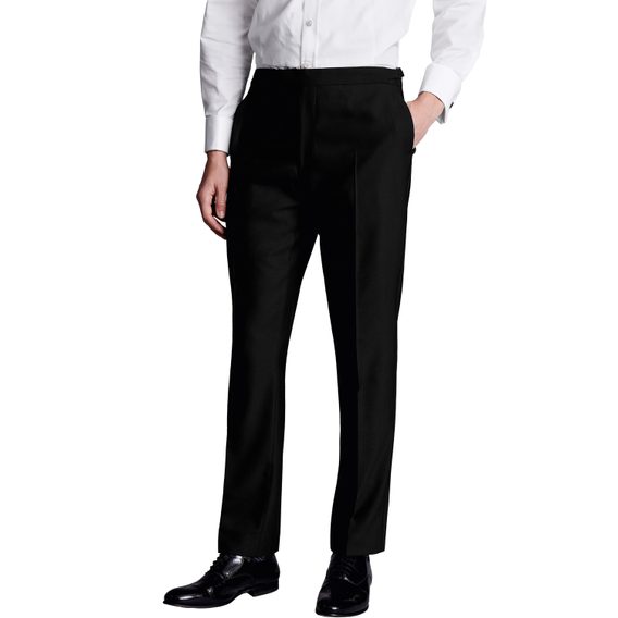 Charles Tyrwhitt Tuxedo Pants — Black