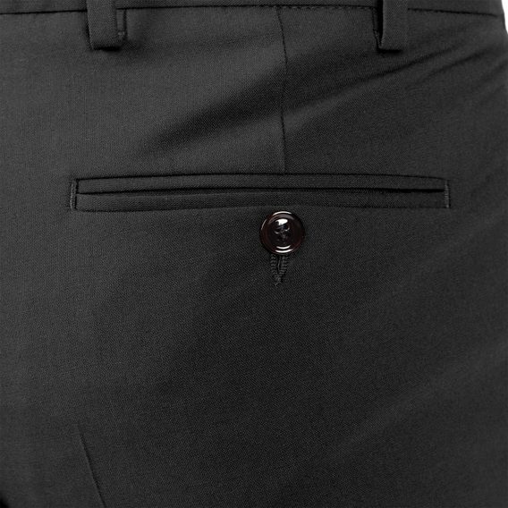 Pantaloni in lana da abito John & Paul - neri