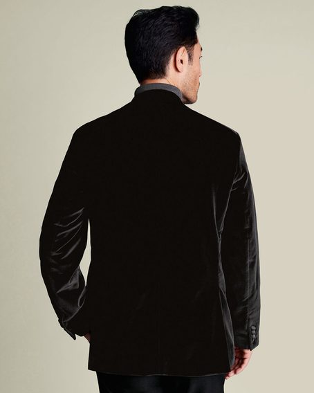 Charles Tyrwhitt Italian Velvet Jacket — Black