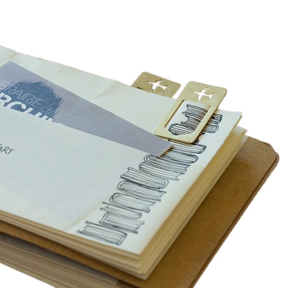 Segnalibri in ottone con aeroplani TRAVELER'S COMPANY BRASS PRODUCTS