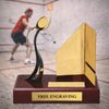 Barcelona Squash Handmade Metal Trophy