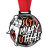 Giant Muay Thai Black Acrylic Medal