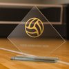Vanguard Glass and Metal Fusion Volleyball Trophy