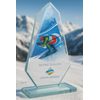 Levita Skiing Color Glass Award