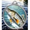 Trout Fishing Texture Print Silver Medal