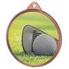 Golf Color Texture 3D Print Bronze Medal