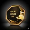 HEX Metal & Wood Firefighter Plaque