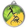 Duathlon Color Texture 3D Print Silver Medal