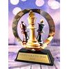 Onyx Stainless Steel Chess Trophy