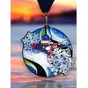 Rincon Black Acrylic Biathlon Medal