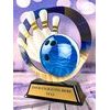 Onyx Stainless Steel Bowling Trophy