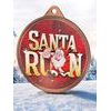 Santa Run (Red) Christmas 3D Texture Print Full Color 2 1/8 Medal - Bronze