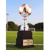 Sealy Silver and Orange Tower Soccer Trophy